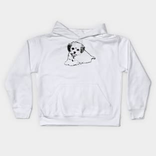 Maltipoo Face Design - A Moodle Christmas Gift Kids Hoodie